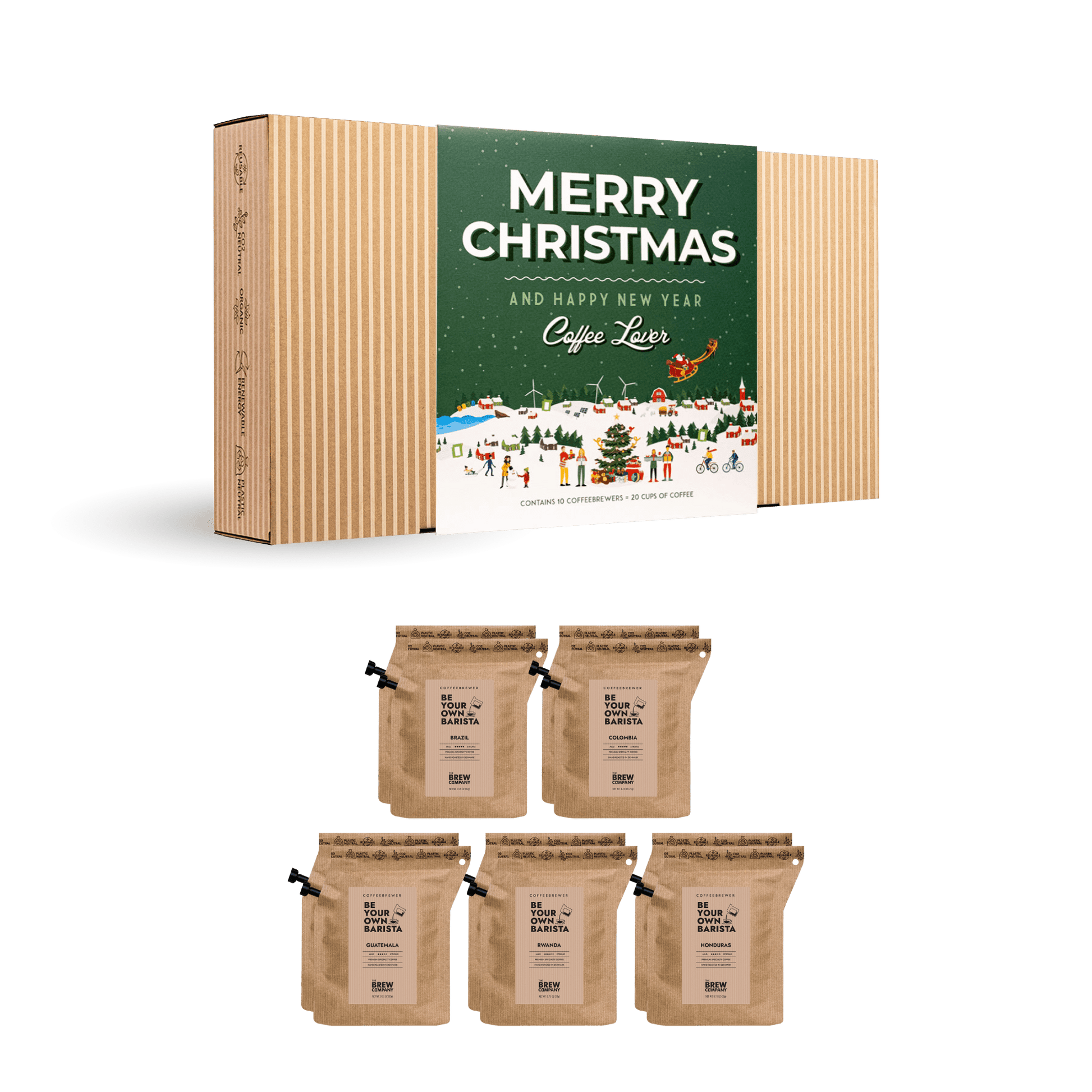 Frohe Weihnachten Schnee Kaffee Geschenkbox-3