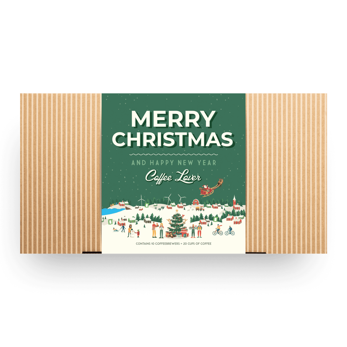 Frohe Weihnachten Schnee Kaffee Geschenkbox-2