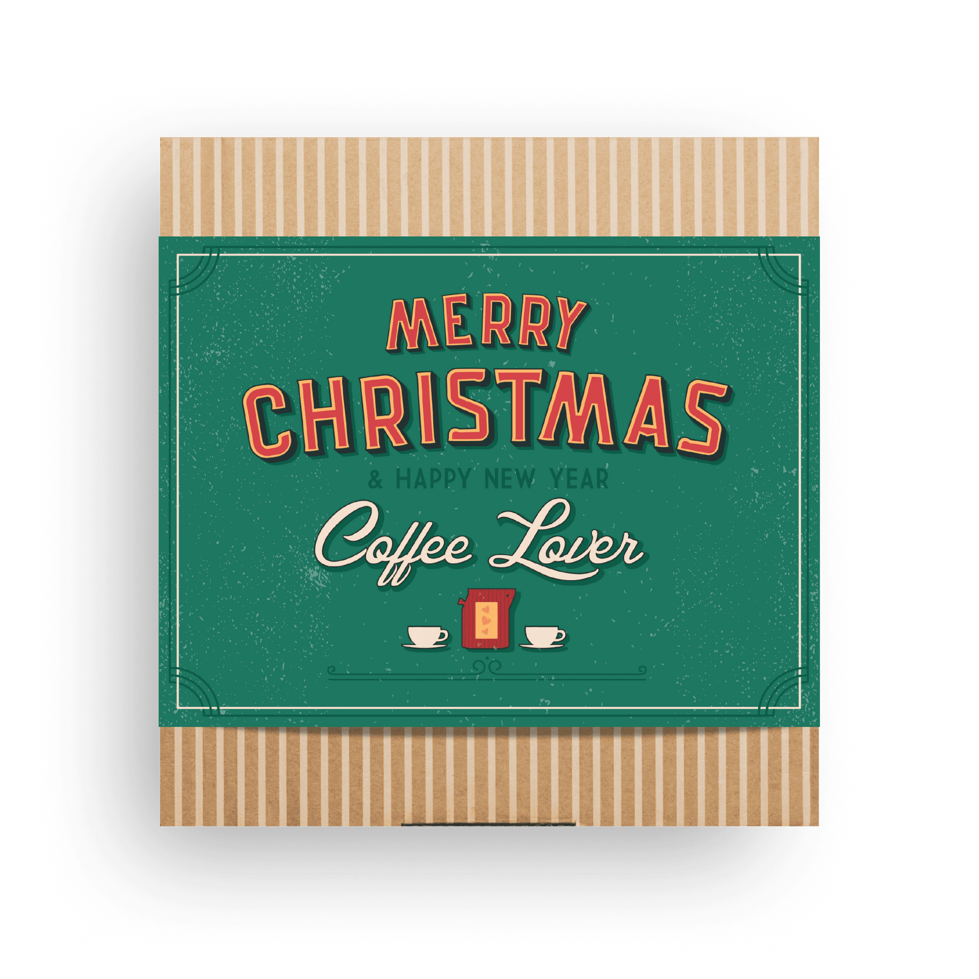 Frohe Weihnachten Retro Kaffee Geschenkbox-1