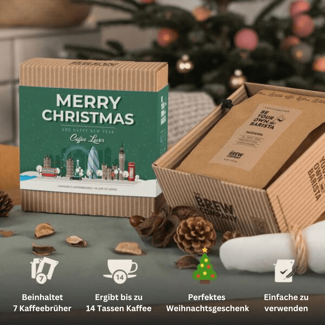 Frohe Weihnachten Spezialitäten Kaffee Geschenkbox