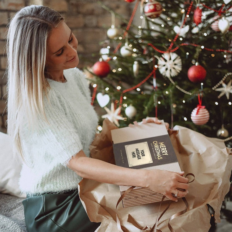 Personalisierbare Kaffeebohnen Weihnachtsgeschenkbox-4