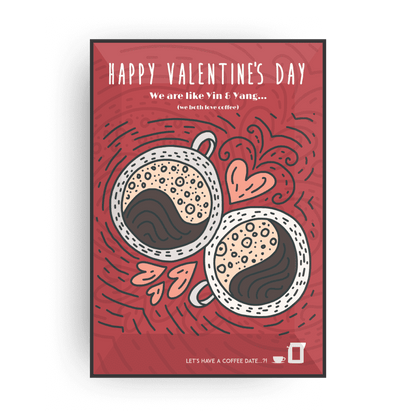 VALENTINSTAG KAFFEE & TEE GRUSSKARTEN INKL. 2 KAFFEEBEREITER-2